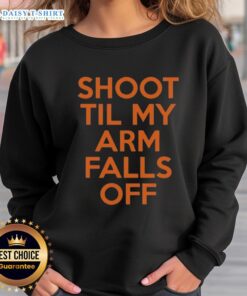 Good Kevin Durant Shoot Til My Arm Falls Off sweatshirt featuring a stylish design for basketball fans and athletes.
