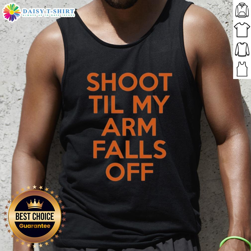 Good Kevin Durant Shoot Til My Arm Falls Off Tank Top Kevin Durant tank top with 'Shoot Til My Arm Falls Off' print, perfect for basketball fans and workout enthusiasts.