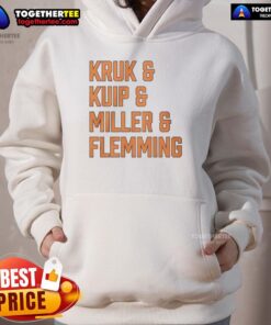 Good Kruk and Kuip and Miller and Flemming San Francisco Giants hoodie featuring team colors and logo.