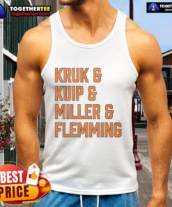 Good Kruk, Kuip, Miller, and Flemming San Francisco Giants tank top featuring team colors and logo.