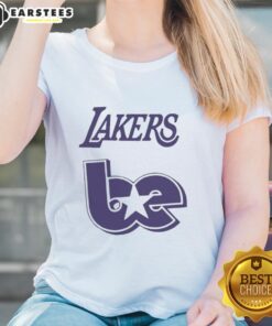 Good Lakers Billie Eilish Basketball Ladies Tee featuring vibrant graphics and sporty design for fans of both.