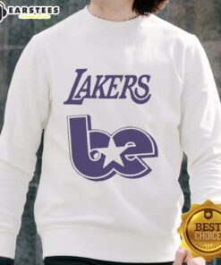 Good Lakers Be X Billie Eilish basketball sweatshirt featuring vibrant colors and stylish design for fans and fashion lovers.