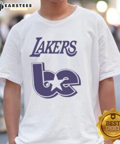 Good Lakers Be X Billie Eilish Basketball T-Shirt featuring vibrant graphics and a stylish design for fans.