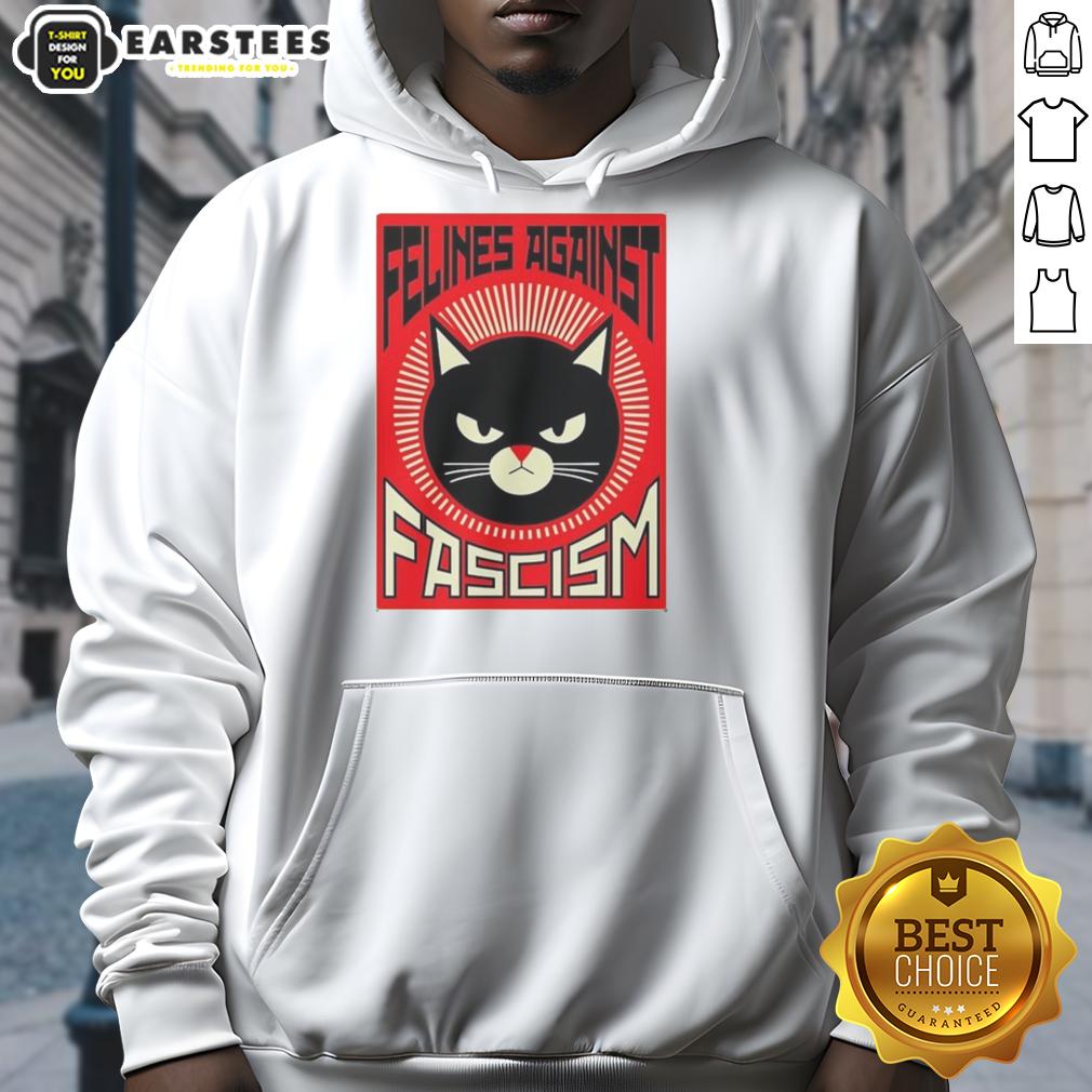 good-lorenzo-the-cat-felines-against-fascism-hoodie Good Lorenzo the Cat hoodie featuring 'Felines Against Fascism' design, perfect for cat lovers and activists.