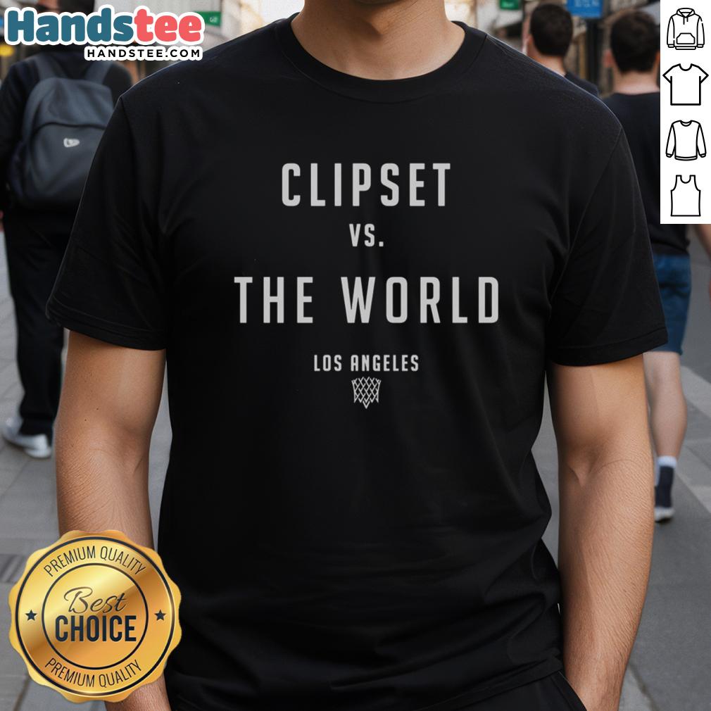 good-los-angeles-clippers-vs-the-world-t-shirt Good Los Angeles Clippers Vs The World T-Shirt featuring bold graphics and team colors, perfect for fans and collectors.