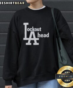 Good Los Angeles Dodgers Basketball Lockout A-Head Sweatshirt featuring team colors and logo, perfect for fans.