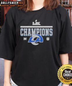 Stylish Los Angeles Rams 2026 American Football Conference Championship ladies tee in vibrant colors and comfortable fit.