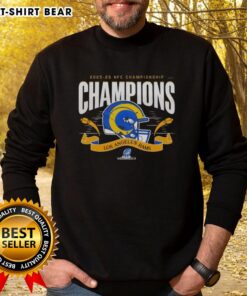 Alt Text: Los Angeles Rams NFC Championship 2025-26 Big Helmet Center Sweatshirt, perfect for fans celebrating the win.
