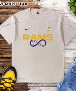 Los Angeles Rams NFL Elvis Presley Loves You fan washed t-shirt featuring vintage design and vibrant team colors.