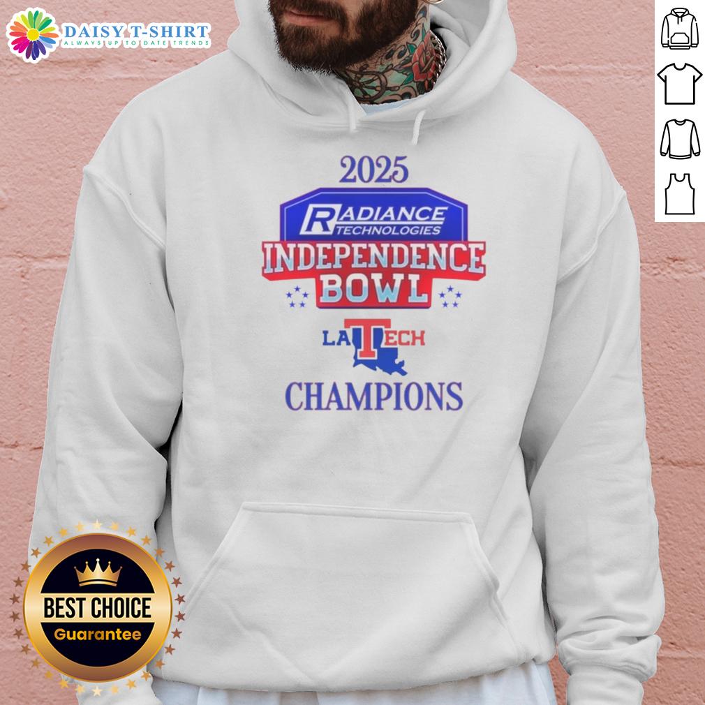 Good Louisiana Tech Bulldogs 2025 Independence Bowl Champions Logo Hoodie Good Louisiana Tech Bulldogs 2025 Independence Bowl Champions logo hoodie featuring bold team colors and iconic design.