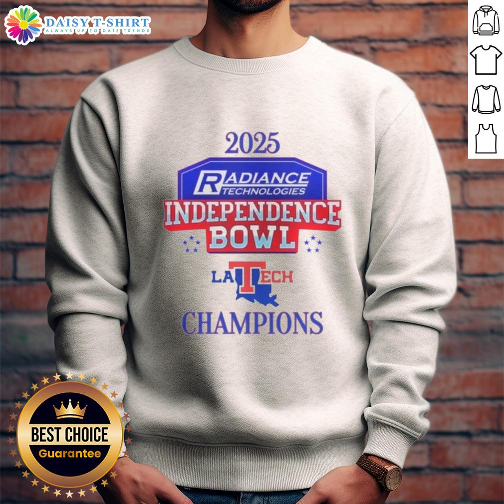 Good Louisiana Tech Bulldogs 2025 Independence Bowl Champions Logo Sweatshirt Good Louisiana Tech Bulldogs 2025 Independence Bowl Champions logo sweatshirt showcasing team pride and victory.