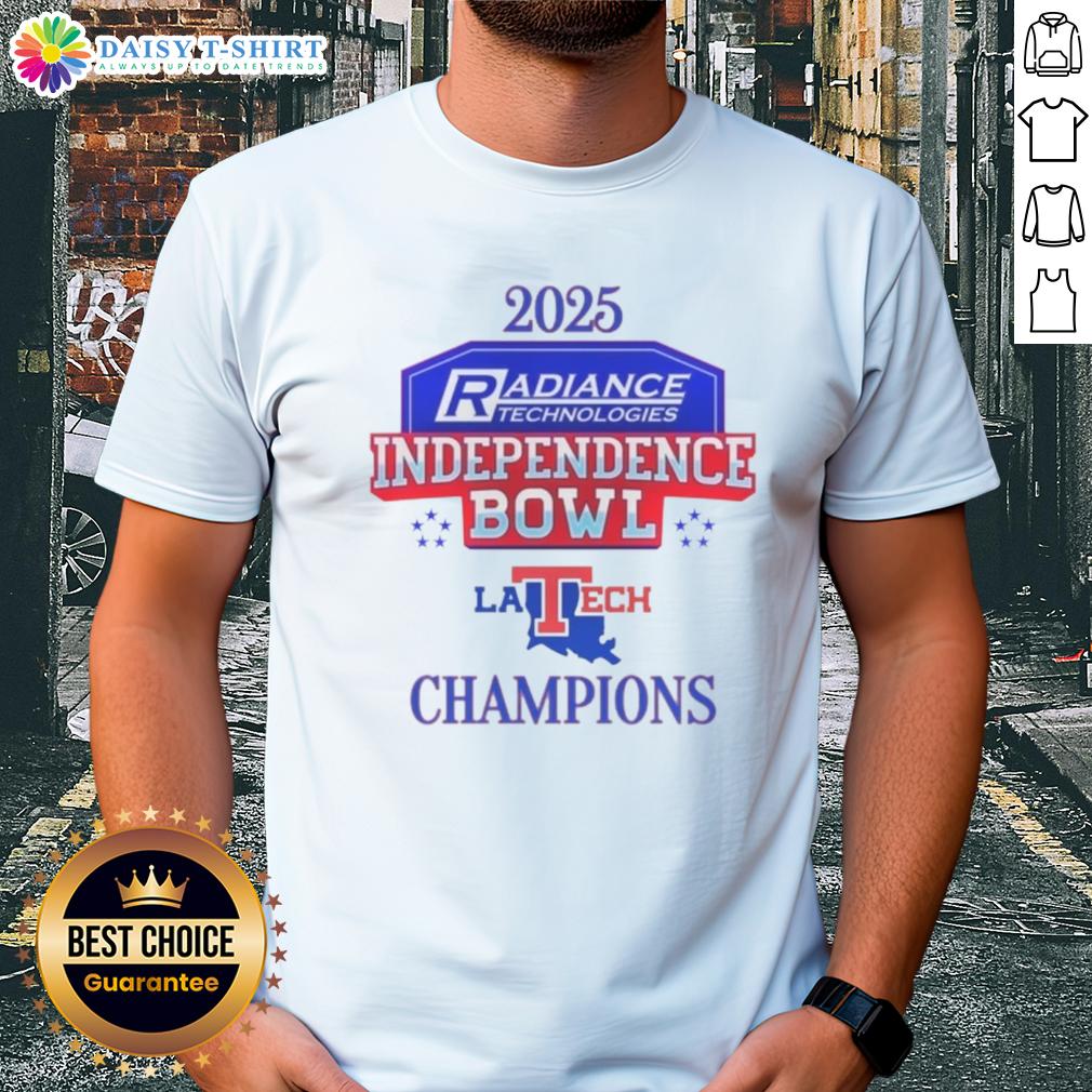 Good Louisiana Tech Bulldogs 2025 Independence Bowl Champions Logo T Shirt Good Louisiana Tech Bulldogs 2025 Independence Bowl Champions logo T-shirt featuring vibrant team colors and design.