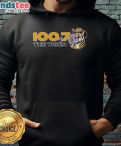 Good LSU Tigers 100.7 The Tiger hoodie in vibrant colors, perfect for fans showcasing their team spirit.