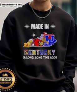Alt Text: Good Made In Kentucky sweatshirt featuring a vintage mashup logo of state teams, perfect for fans and collectors.