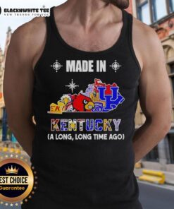 Good Made in Kentucky Long Long Time Ago state mashup logo on a stylish tank top for teams and fans.