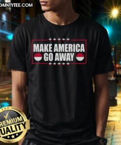 Good Make America Go Away MAGA Support Greenland T-Shirt in vibrant colors, perfect for expressing political views.