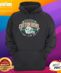 2025 College Football Playoff Miami Hurricanes orange hoodie for Goodyear Cotton Bowl quarterfinal fans.