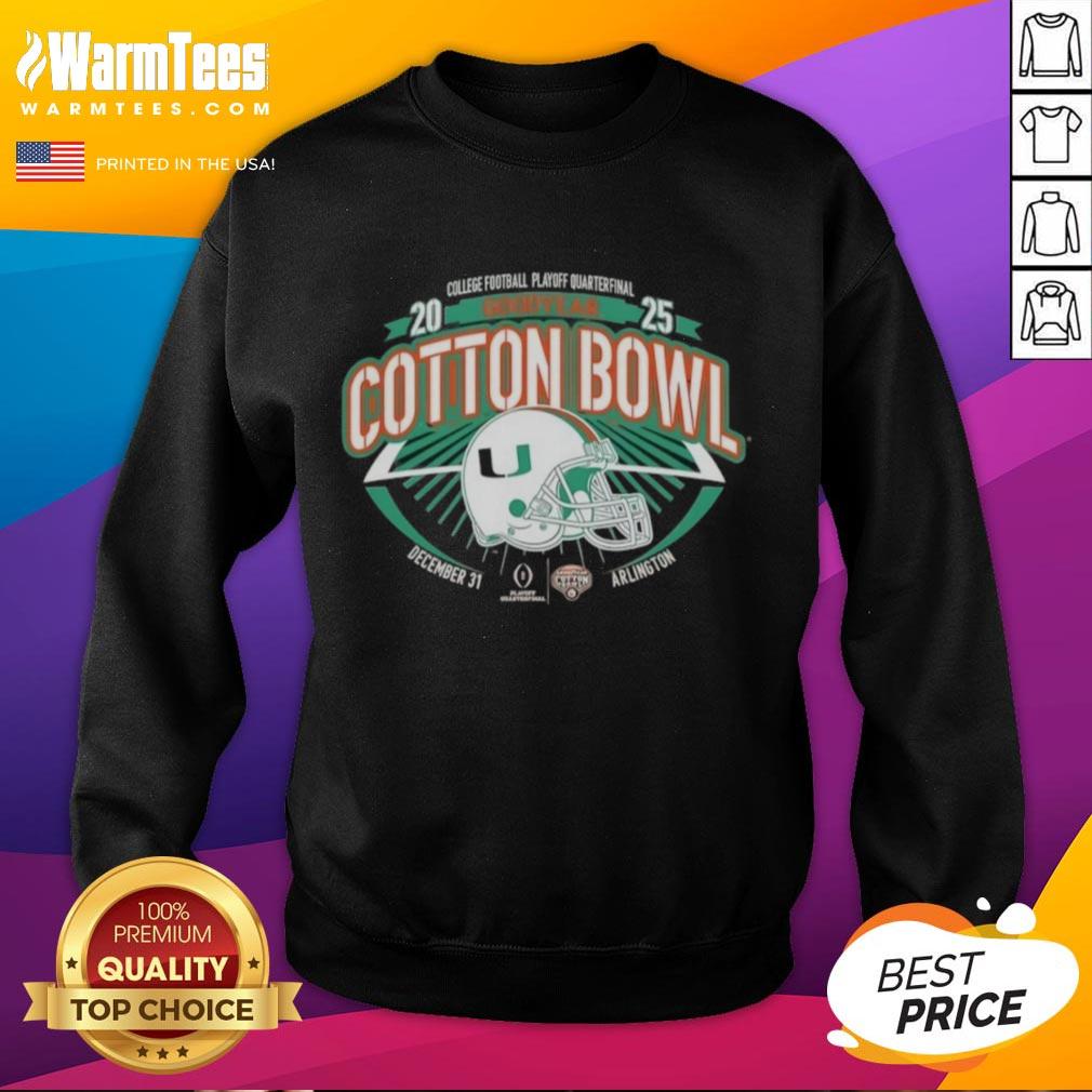 good-miami-hurricanes-orange-2025-college-football-playoff-quarterfinal-goodyear-cotton-bowl-sweatshirt Good Miami Hurricanes Orange 2025 College Football Playoff Sweatshirt for Goodyear Cotton Bowl fans.