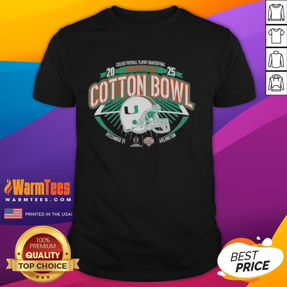 good-miami-hurricanes-orange-2025-college-football-playoff-quarterfinal-goodyear-cotton-bowl-t-shirt Good Miami Hurricanes Orange 2025 College Football Playoff T-Shirt for Goodyear Cotton Bowl fans and supporters.