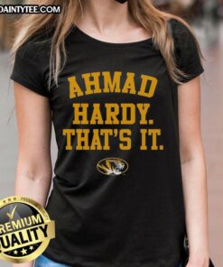 Good Mizzou Tigers Ahmad Hardy That's It Ladies Tee featuring vibrant design and comfortable fit for fans.