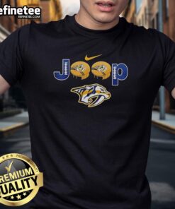 Good Nashville Predators Jeep Go Predators Hockey T-Shirt featuring vibrant team colors and logo, perfect for fans.