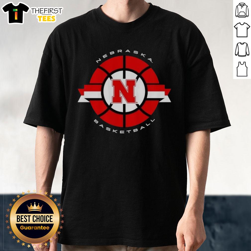 good-nebraska-cornhuskers-basketball-classic-circle-logo-t-shirt Alt Text: Good Nebraska Cornhuskers Basketball Classic Circle Logo T-Shirt featuring the iconic Cornhuskers logo in vibrant colors.