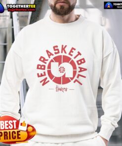 Alt Text: Stylish Good Nebraska Cornhuskers Nebrasketball sweatshirt in red, perfect for fans supporting their team.