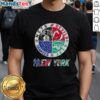 Good New York City Sports T-Shirt featuring Nets, Devils, Jets, and Yankees logos for fans of NYC teams.