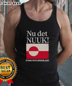 Good Nu Det Nuuk tank top featuring the Greenland flag design, perfect for showing your love for Greenland.
