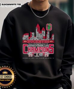 Good Ohio State Buckeyes college football playoff quarterfinal sweatshirt featuring team logo and vibrant colors.