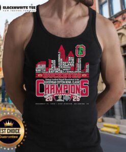 Ohio State Buckeyes tank top worn during College Football Playoff Quarterfinal at Goodyear Cotton Bowl Classic.