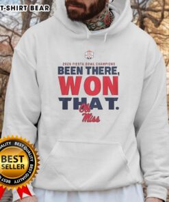 2026 Good Ole Miss Rebels Fiesta Bowl Champions hoodie featuring team colors and logo, perfect for fans.