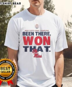 Good Ole Miss Rebels Fiesta Bowl Champions 2026 T-Shirt featuring vibrant team colors and bold championship graphics.