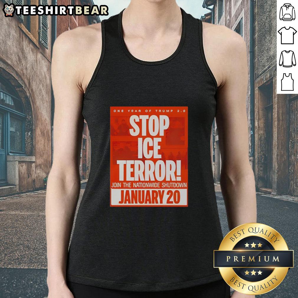 good-one-year-of-trump-stop-ice-terror-join-the-nationwide-shutdown-january-20-2026-tank-top Good One Year of Trump Stop ICE Terror tank top for the nationwide shutdown on January 20, 2026, promoting activism.