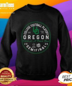 Good Oregon 2026 Peach Bowl Bound Sweatshirt featuring team colors and logo, perfect for fans supporting the Ducks.