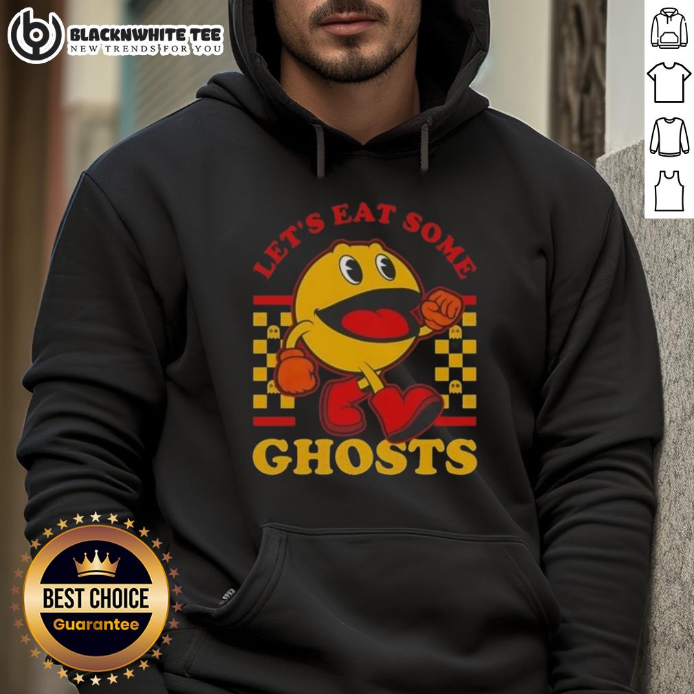 Good Pacman Let'S Eat Some Ghosts Hoodie Good Pacman Let's Eat Some Ghosts hoodie featuring colorful graphics of Pacman and ghosts, perfect for gamers.