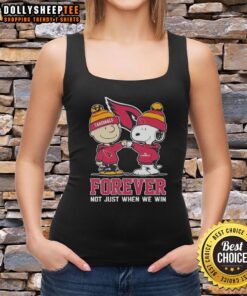 Good Peanut Snoopy and Charlie Brown tank top for Arizona Cardinals fans, celebrating loyalty beyond wins.