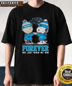 Good Peanut Snoopy Charlie Brown Carolina Panthers Forever T-Shirt design, perfect for dedicated fans beyond just winning.
