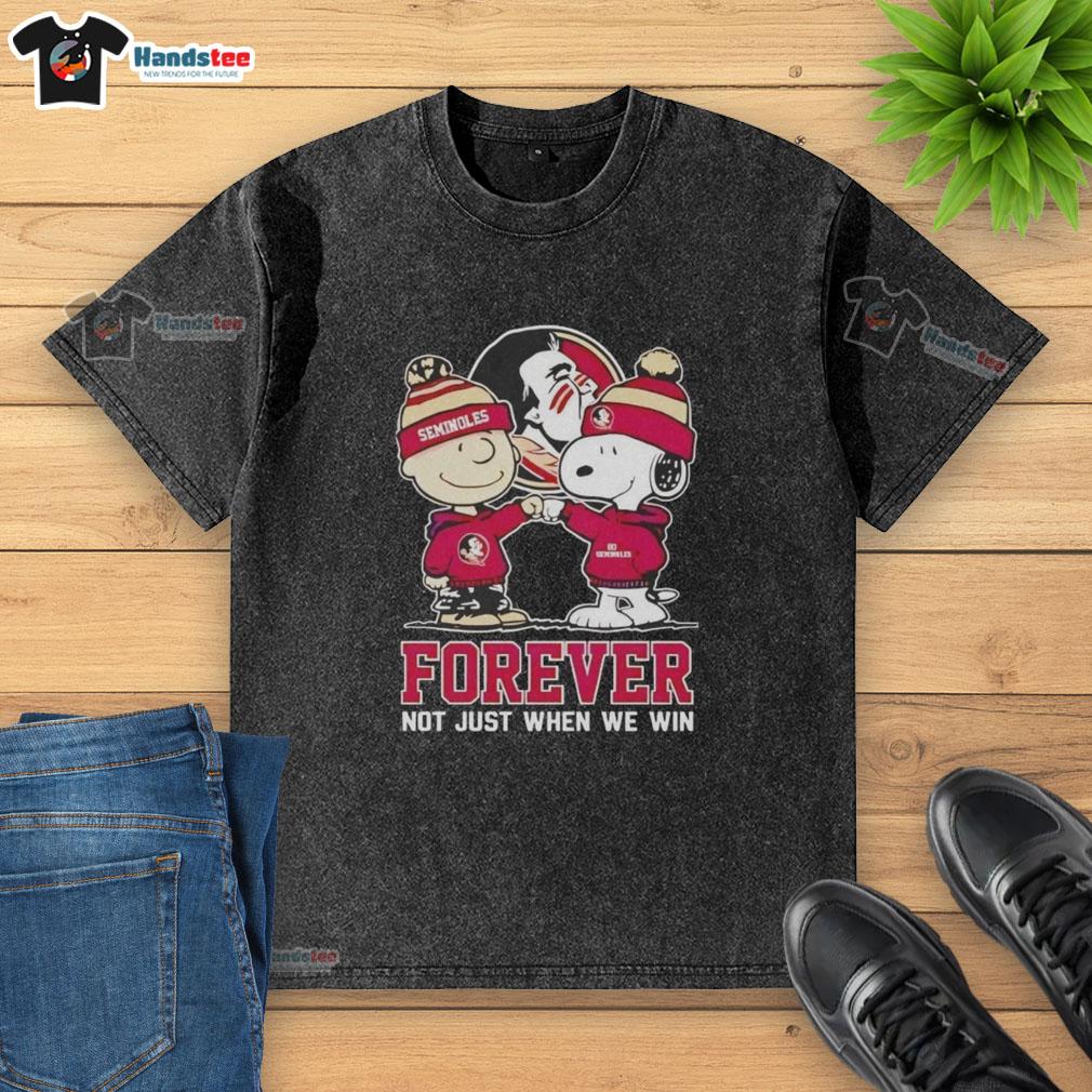 good-peanut-snoopy-charlie-brown-florida-state-seminoles-forever-not-just-when-we-win-washed-t-shirt Good Peanut Snoopy and Charlie Brown Florida State Seminoles Forever t-shirt design, celebrating team spirit beyond wins.