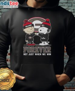 Good Peanut Snoopy and Charlie Brown hoodie featuring Georgia Bulldogs Forever design, perfect for fans all year round.