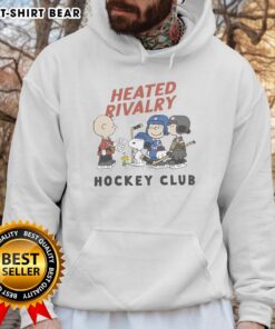 Good Peanuts Heated Rivalry Hockey Club Graphic Hoodie featuring vibrant team colors and logo for fans and players.