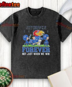 Good Peanuts Kansas Jayhawks Forever t-shirt design celebrating team spirit, perfect for fans beyond just winning.
