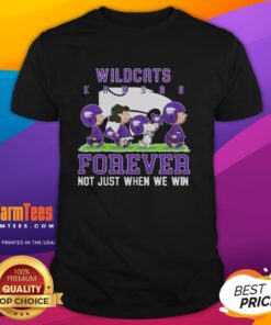 Good Peanuts Kansas State Wildcats Forever T-Shirt featuring bold graphics, perfect for loyal fans anytime, not just during wins.