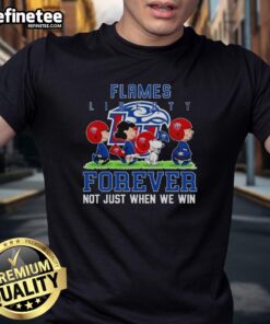 Good Peanuts Liberty Flames Forever T-Shirt, featuring a bold design celebrating team spirit, perfect for fans.