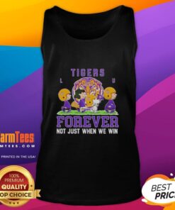 LSU Tigers Forever tank top featuring 'Good Peanuts' design, perfect for game day and showing team spirit.