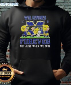 Good Peanuts Michigan Wolverines Forever hoodie showcasing team spirit, perfect for fans during any game season.
