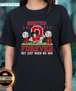 Good Peanuts Ohio State Buckeyes Forever tee for ladies, showcasing team pride beyond just victories.
