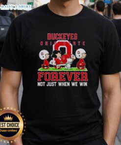 Good Peanuts Ohio State Buckeyes Forever T-Shirt design showcasing team spirit, perfect for loyal fans and game days.