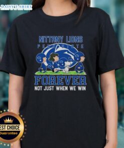 Good Peanuts Penn State Nittany Lions Forever Ladies Tee showcasing team spirit in stylish fan apparel.