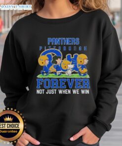 Good Peanuts Pitt Panthers Forever sweatshirt, perfect for fans celebrating every game, not just the wins.